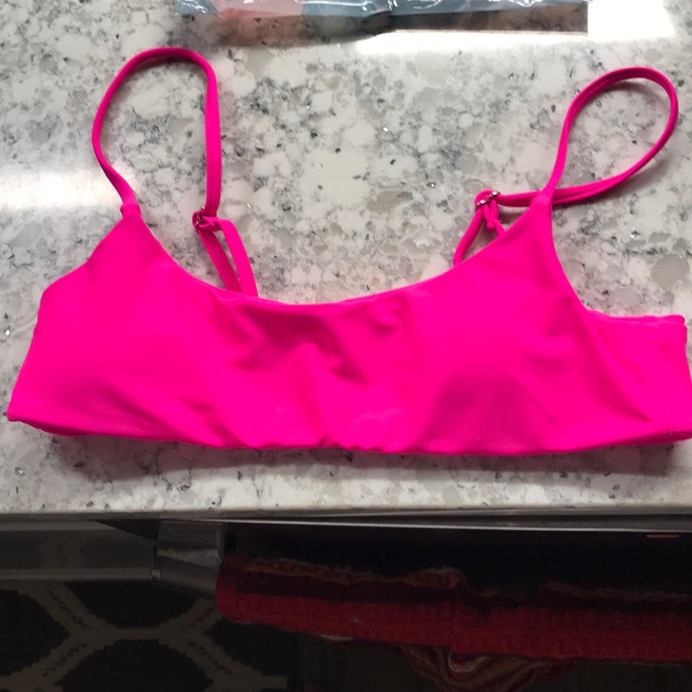 Shein Small swimsuit top. Hot Pink. New